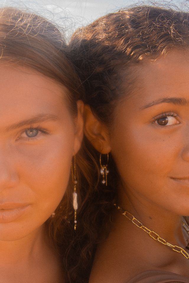 Chocolate Beaded Earrings