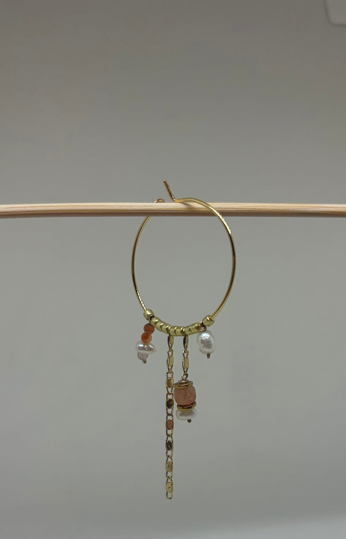 Coral Beaded Earrings